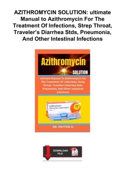 ️pdf⚡️ Azithromycin Solution Ultimate Manual To Azithromycin For The