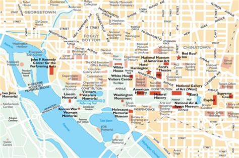 Washington Dc Landmarks Map