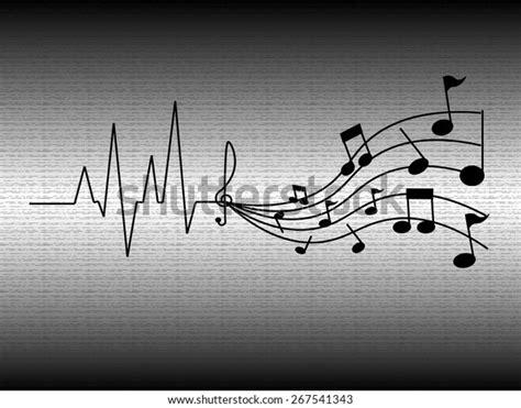 Heartbeat Music Stock Vector Royalty Free 267541343