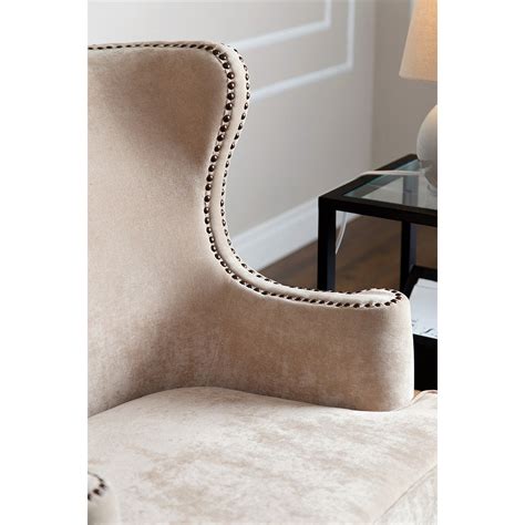 Shop for tufted upholstered armchair with. Reid Upholstered Cream Armchair with Nailhead Trim - Pier1