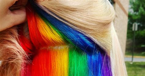 Hidden Rainbow Hair Is A Trend You Wont See Coming Huffpost
