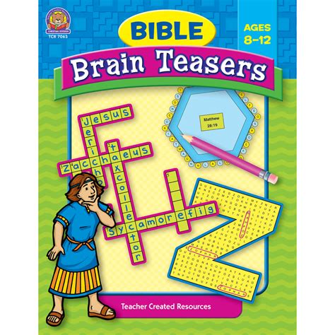 Bible Brain Teasers Tcr7063 Teacher Created Resources