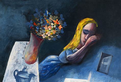 Charles Blackman Dreaming Alice 1956 Pigment Print On Paper