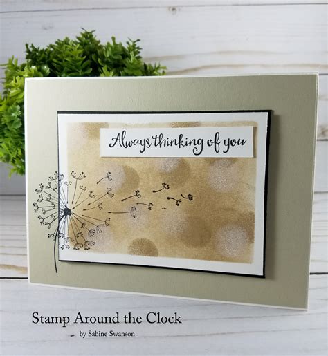 Stamp Around The Clock Dandelion Wishes