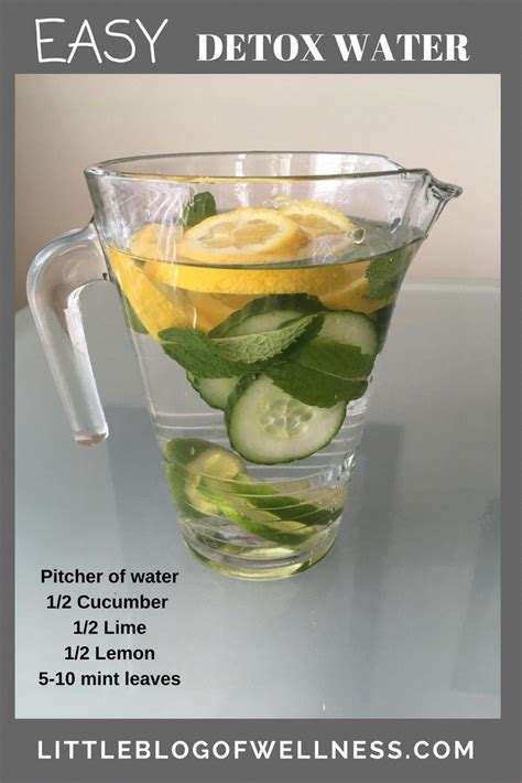 Healthy And Easy Detox Water Cucumber Lemon Lime And Mint Recipe