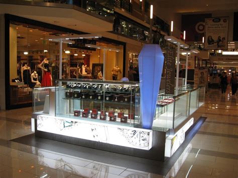 High End And Luxury Jewelry Kiosk In The Shopping Mall