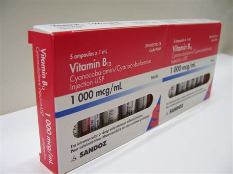 Sanofi vitamine b12 delagrange 1000 microgrammes/2 ml, 6 ampoules de 2 ml de solution injectable i.m et buvable prix : B12 Vitamin Maintenance Center : Sandoz Vitamin B12 1000 ...
