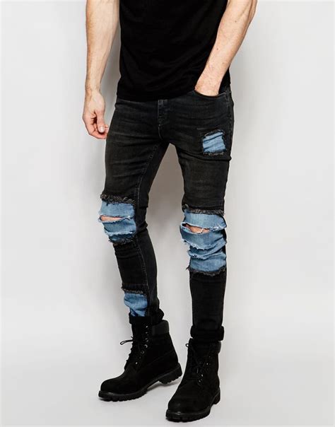 Trending Rip And Repair Jeans Denimology Mens Pants Fashion Mens