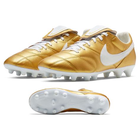 Nike Premier Ii Fg Soccer Shoes Metallic Vivid Goldwhite