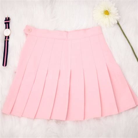 Pleated Tennis Skirt Pastel Pink Tennisworkout Pleated Tennis