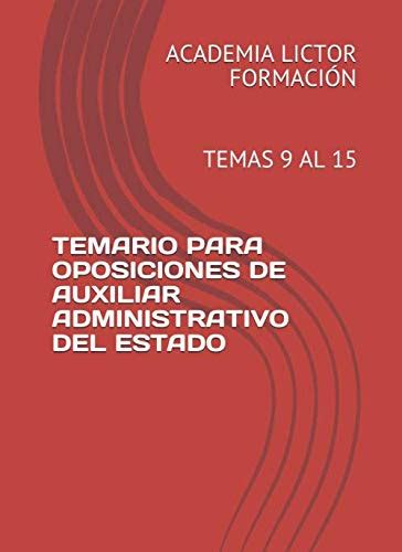 Temario Para Oposiciones De Auxiliar Administrativo Del Estado Bloque