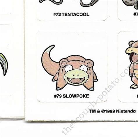 Pokemon Slowpoke Sticker 5491079 Slowpoke Pokemon Embroidery