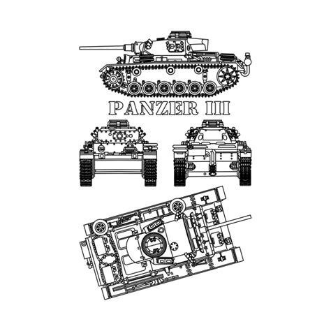 Panzer Iii 3 Tank German Ww2 Medium Tanks Blueprint Diagrams T