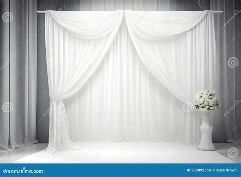 Eternal Elegance Blurred White Curtains In A Timeless Setting Classic