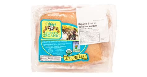 The data in the usda table of cooking yields for meat and poultry include results from Mary's - Chicken Breast, Boneless & Skinless, Organic ...