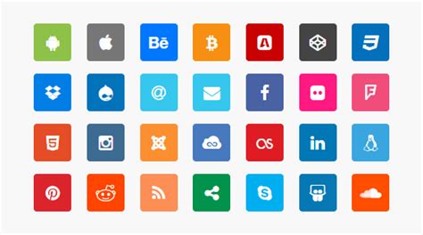 Bootstrap Social Icons Pure Css Icons And Buttons Azmind