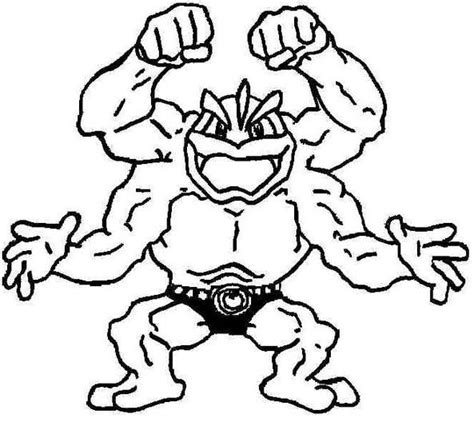 Machamp Coloring Pages Coloring Home