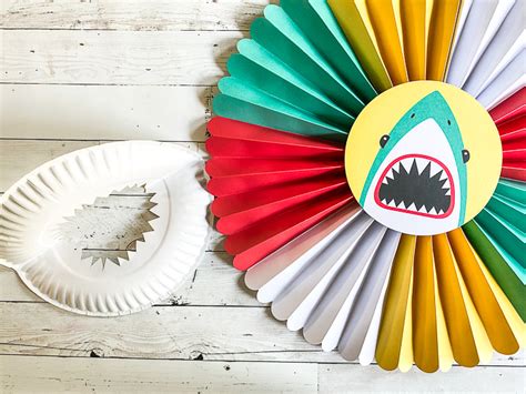 Woojr Craft Paper Plate Sharks Jaw Art Project Woo Jr Kids