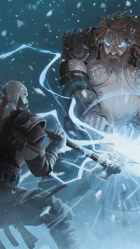 Kratos Vs Thor God Of War 4k 3581j Wallpaper Pc Desktop