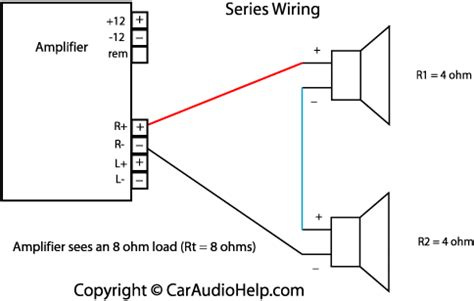 Connecting the sports model subwoofer led wires to power note: Ohm's Law in Car Audio