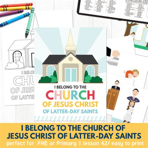 primary 1 lesson 42 i belong to the church of jesus christ of latter day saints the red