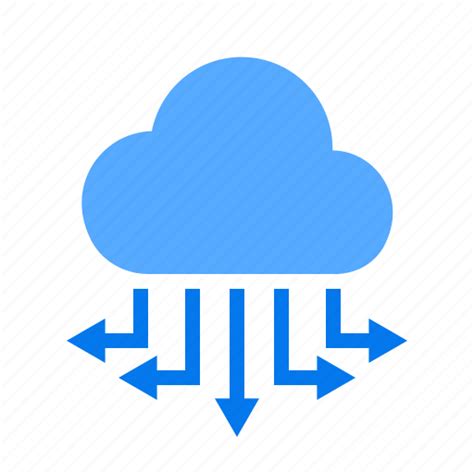 Big Data Cloud Sharing Traffic Icon
