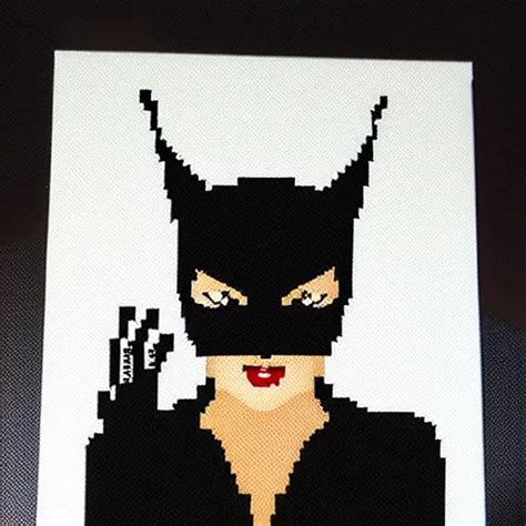 Catwoman Pixel Art Stable Diffusion Openart
