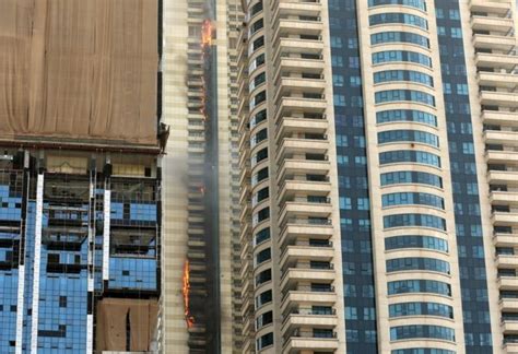 Dubai Fire Blaze Engulfs More Than 30 Floors Of Sulafa Tower Bbc News
