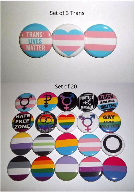 LGBTQ Pin Back Button Size 1 25 Gay Rights Gay Pride Etsy