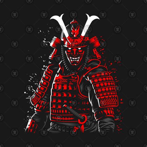Demon Samurai Red Samurai T Shirt Teepublic