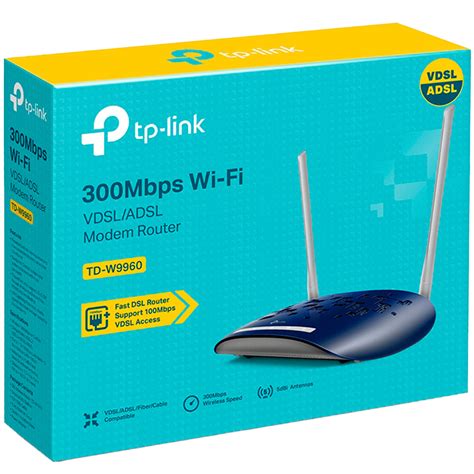 Modem Router Aba Adsl Vdsl Wifi Router Lan Tp Link W9960 Con Garantia