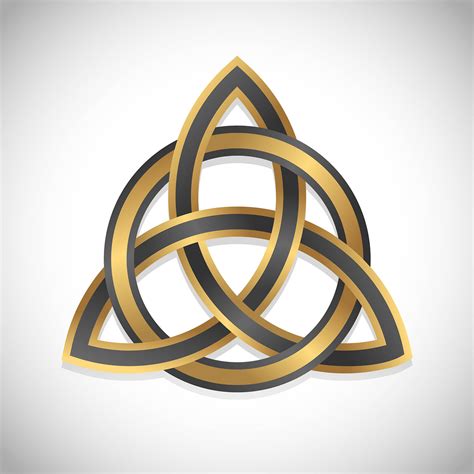 Triquetra Symbol Gold 338162 Vector Art At Vecteezy