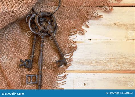 Three Antique Keys Stock Photo Image Of Brass Iron 138947120