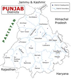 Detailed map of patiala and near places. Patiala district - Wikipedia