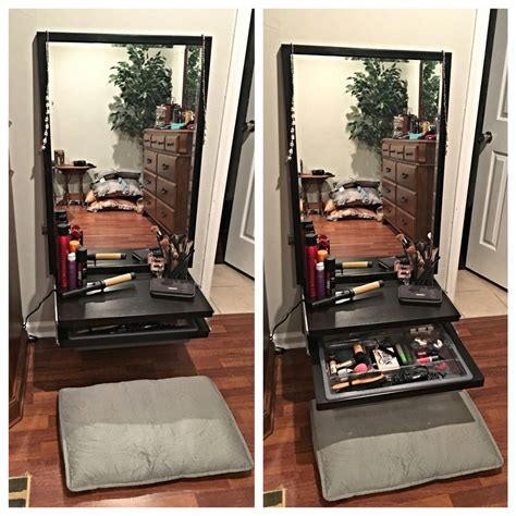 Applying your makeup in your crowded bathroom may ruin. Cailyn O! Wow Brush | Wall decor bedroom, Diy flooring, Diy makeup vanity