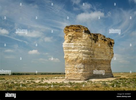 Chalk Formations At Monument Rocks National Natural Landmark In Gove