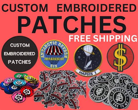 Custom Embroidered Patches Custom Iron On Patch Custom Etsy