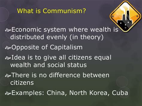There are three main types: Communism vs capitalism