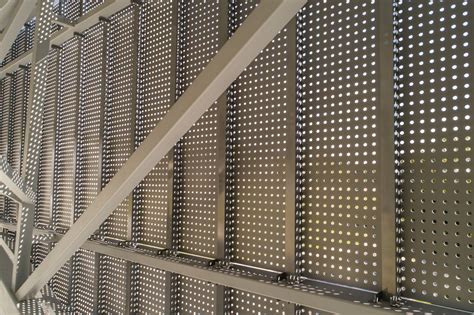Perforated Metal Cladding High Resolution Stock Photo