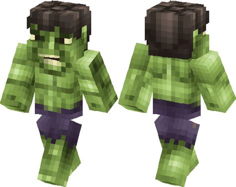 Hulk Marvel Minecraft Skin Minecraft Hub