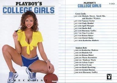 Harmony Guffey Checklist Card Playboys College Girls