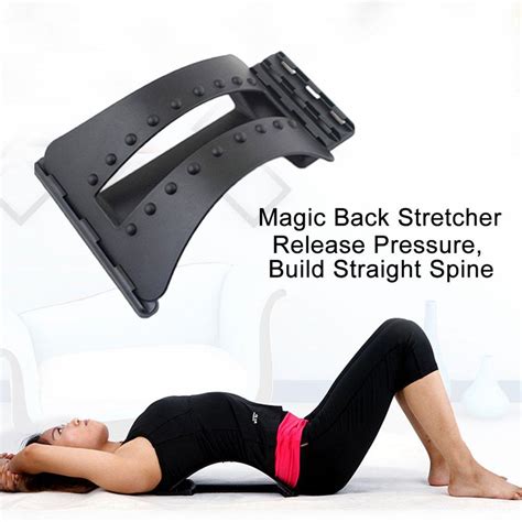 Multi Level Back Massage Stretching Magic Back Support Stretcher Plus Waist Relax Mate Device
