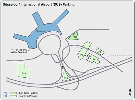 Dusseldorf Airport Parking Dus Airport Long Term Parking Rates And Map