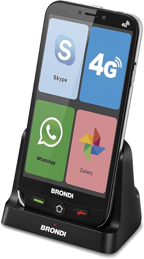 Brondi Amico Smartphone 4g Telefono Cellulare Per Anziani Gsm Dual Sim