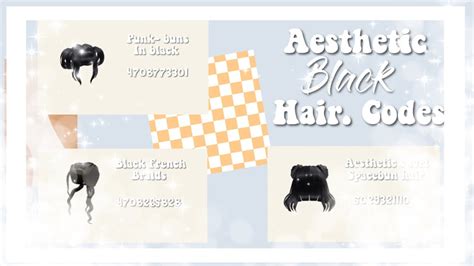 Every player in roblox can use free hair accessories to design his own. -aesthetic black hair CODES- || #ROBLOX || - YouTube