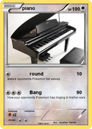 Pok Mon Piano Round My Pokemon Card