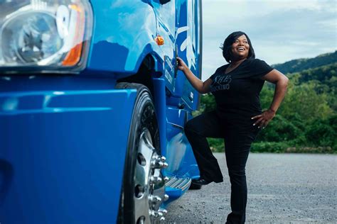here s how this female truck driver is providing a platform for women in the trucking industry