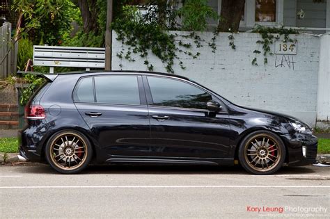 Black Mk6 Gti Bronze Rims Osir Spoiler Mk6 Gti Luxury Cars Black Car