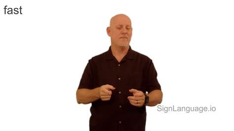 Fast In Asl Example 1 American Sign Language