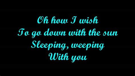 Nightwish Sleeping Sun Lyricsavi Youtube